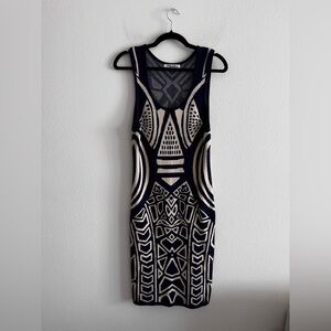 Boutique Pattern Midi Dress